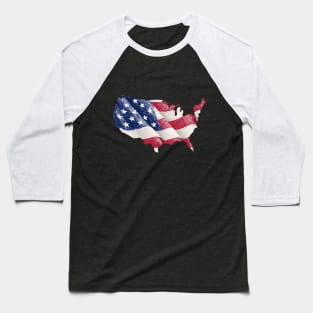 American Flag Baseball T-Shirt